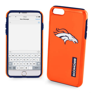 Case for Apple iPhone 6 Plus Cover Denver Broncos Impact Dual Hybrid 2-Piece
