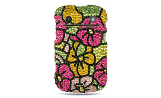 BlackBerry Bold Touch 9900, Bold Touch 9930 Case Rugged Drop-proof Diamond Green with Hot Pink Hawaii Flower