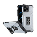 Apple iPhone 13 Pro Max Case Rugged Drop-proof Clear with Corners & Camera Cutout Protection & Magnectic Kickstand - Black