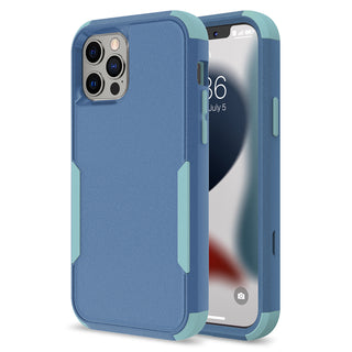 Apple iPhone 13 Pro Case Rugged Drop-proof Heavy Duty TPU with Extra Impact Absorption Corner Protection - Navy Blue / Blue