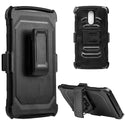 LG Stylus 3, Stylo 3 Case Rugged Drop-proof Black with H-Style Stand Kickstand