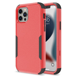 Apple iPhone 13 Pro Case Rugged Drop-proof Heavy Duty TPU with Extra Impact Absorption Corner Protection - Red / Black