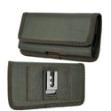 Universal Case Rugged Drop-proof Horizontal Pouch with Dual Credit Card Slots - Midnight Green
