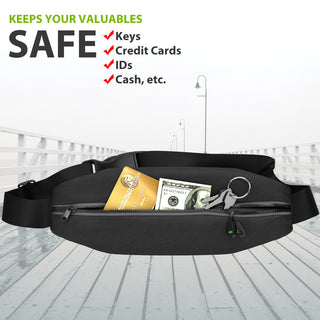 Buy yellow Universal Running Belt Water Resistant Fitness Waist Pack for Apple iPhone, Samsung Galaxy, etc.